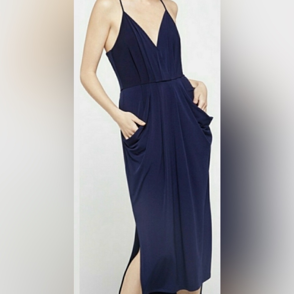 BCBGMaxAzria Deep Blue Midi Dress
